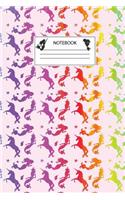 Notebook: Mermaid Unicorn Journal - College Ruled - Perfect Party Favor