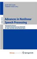 Advances in Nonlinear Speech Processing: (English)