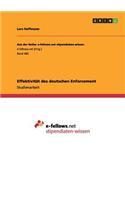 Effektivität des deutschen Enforcement