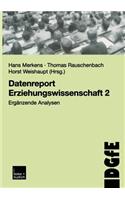 Datenreport Erziehungswissenschaft 2