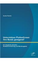 Unterstützen Plattenfirmen ihre Bands genügend? Ein Vergleich zwischen Kundenorientierung und Marktangebot