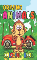 Driving Animals Coloring Book