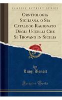 Ornitologia Siciliana, O Sia Catalogo Ragionato Degli Uccelli Che Si Trovano in Sicilia (Classic Reprint)