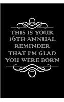 16th Annual Reminder