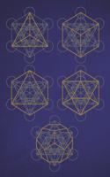 Metatron Platonic Solids: 6 x 9 journal, notebook or diary, dotted grid blank 120 pages