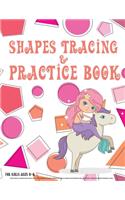 Shapes tracing & practice book for girls age 3-5