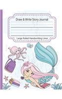 Draw & Write Story Journal, Large Ruled Handwriting Lines