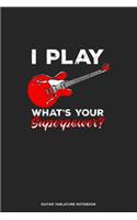 Guitar Tablature Notebook