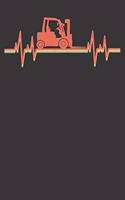 Notebook: Forklift College Ruled 6x9 120 Pages