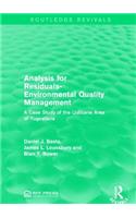 Analysis for Residuals-Environmental Quality Management