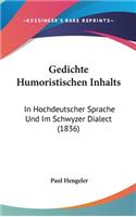 Gedichte Humoristischen Inhalts