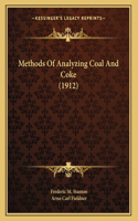 Methods Of Analyzing Coal And Coke (1912)