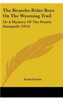 Broncho Rider Boys On The Wyoming Trail: Or A Mystery Of The Prairie Stampede (1914)