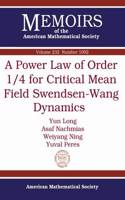 A Power Law of Order 1/4 for Critical Mean Field Swendsen-Wang Dynamics