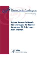 Future Research Needs for Strategies To Reduce Cesarean Birth in Low-Risk Women