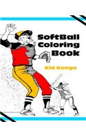 Softball Coloring Book