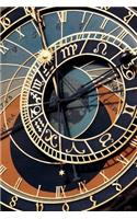 Medieval Astronomical Clock in Prague Journal: 150 page lined notebook/diary