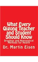 What Every Qigong Teacher and Student Should Know: Drugless and Nonsurgical Methods for Health