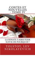 Contes et nouvelles - Tome IV