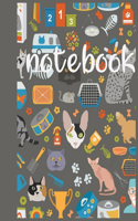 Notebook: cat lovers or for those who just love a cute and artistic cover design book for notebook