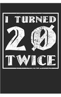 Notebook Journal: 40th Birthday 6x9 Dot Grid 120 Pages