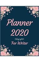 Planner 2020 for Writer: Jan 1, 2020 to Dec 31, 2020: Weekly & Monthly Planner + Calendar Views (2020 Pretty Simple Planners)
