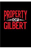 Property of Gilbert: 6x9 - notebook - 120 pages - lined