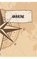 Ukraine: Liniertes Reisetagebuch Notizbuch oder Reise Notizheft liniert - Reisen Journal für Männer und Frauen mit Linien