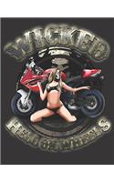 2020 Motorcycle Calendar and Planner For Bikers: Biker Bitch Women Sexy Af Motocycle Babe Hell Wife - December 2019 - December 2020 - 8.5 X 11" Large - Organizer - Home - Family - Work - School -Ri