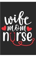 Wife Mom Nurse: nurse journal notebook, nurse journal planner, best nurse ever journal, nurses self care journal, nurse entrepreneur journal, nurse gratitude journa