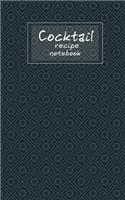 Cocktail recipe notebook