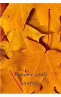 Autumn Leaf Journal: 6x9 Fall Season Notebook Journal, Lined Paper - 100 Pages, Pretty Leaves