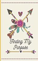 Finding My Purpose: Motivational guided journal, undated double-page spread per day, Mindful colouring bar, goal setting and self reflection, green arrows