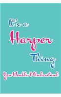 It's a Harper Thing You Wouldn't Understand: Blank Lined 6x9 Name Monogram Emblem Journal/Notebooks as Birthday, Anniversary, Christmas, Thanksgiving, Holiday or Any Occasion Gifts for Girls an