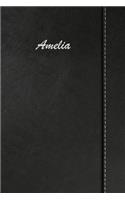 Amelia: Blank Cookbook Recipes & Notes Featuring 120 Pages 6x9 Simulated Leather Cover