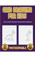 How to Draw Dinosaurs Using Grids for Beginners (Grid Drawing for Kids)