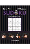 Large Print Sudoku Book 2 - Halloween Edition