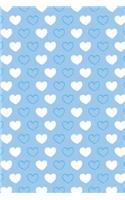 Bullet Journal Notebook Hearts Pattern 1