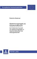 Abstimmungsregeln Im Gesellschaftsrecht