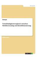 Vorteilhaftigkeitsvergleich Zwischen Mobilien-Leasing Und Kreditfinanzierung