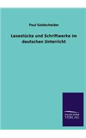 Lesestucke Und Schriftwerke Im Deutschen Unterricht