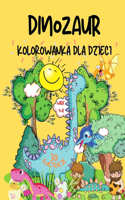 Kolorowanka z dinozaurami dla dzieci