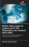 Effetti delle regole di origine sull'IC del Mozambico nel contesto della SADC