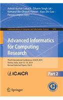 Advanced Informatics for Computing Research