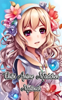 Chibi Anime Mädchen Malbuch: Für Kinder und Teenager mit Modedesigns