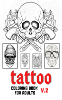 Tattoo coloring book for adults