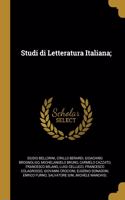 Studi Di Letteratura Italiana;