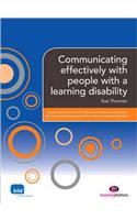 Communicating effectively with people with a learning disability