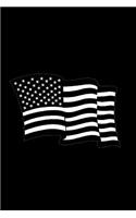 Black American Flag: Notebook Journal Diary 110 Lined pages