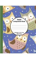 Owls! Composition Book